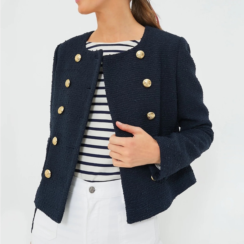 Navy Tweed Marais Jacket